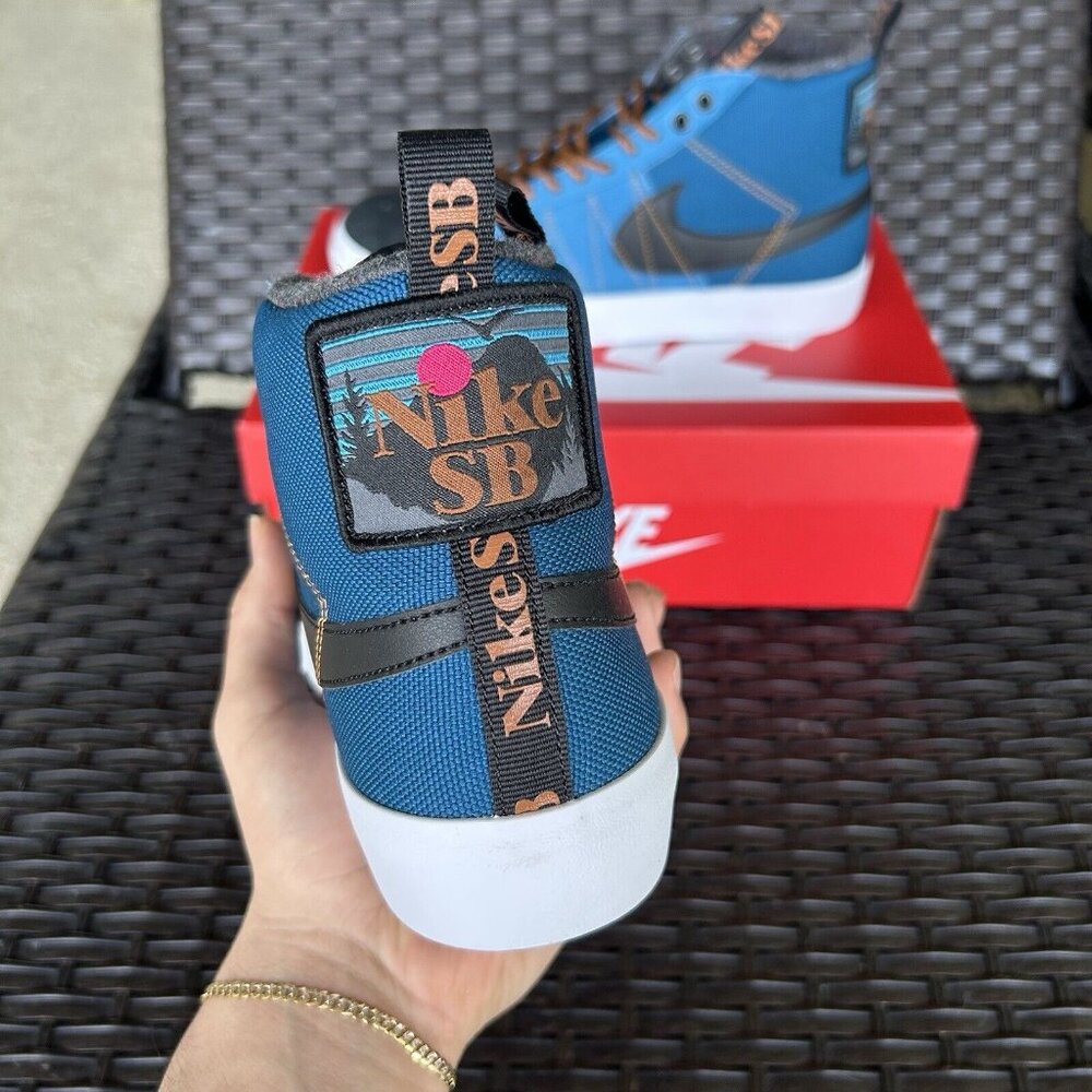 NIKE BLAZER MID PRM SB ACCLIMATE PACK MARINA - MENS 8.5 / WOMENS 10 - Picture 3 of 6